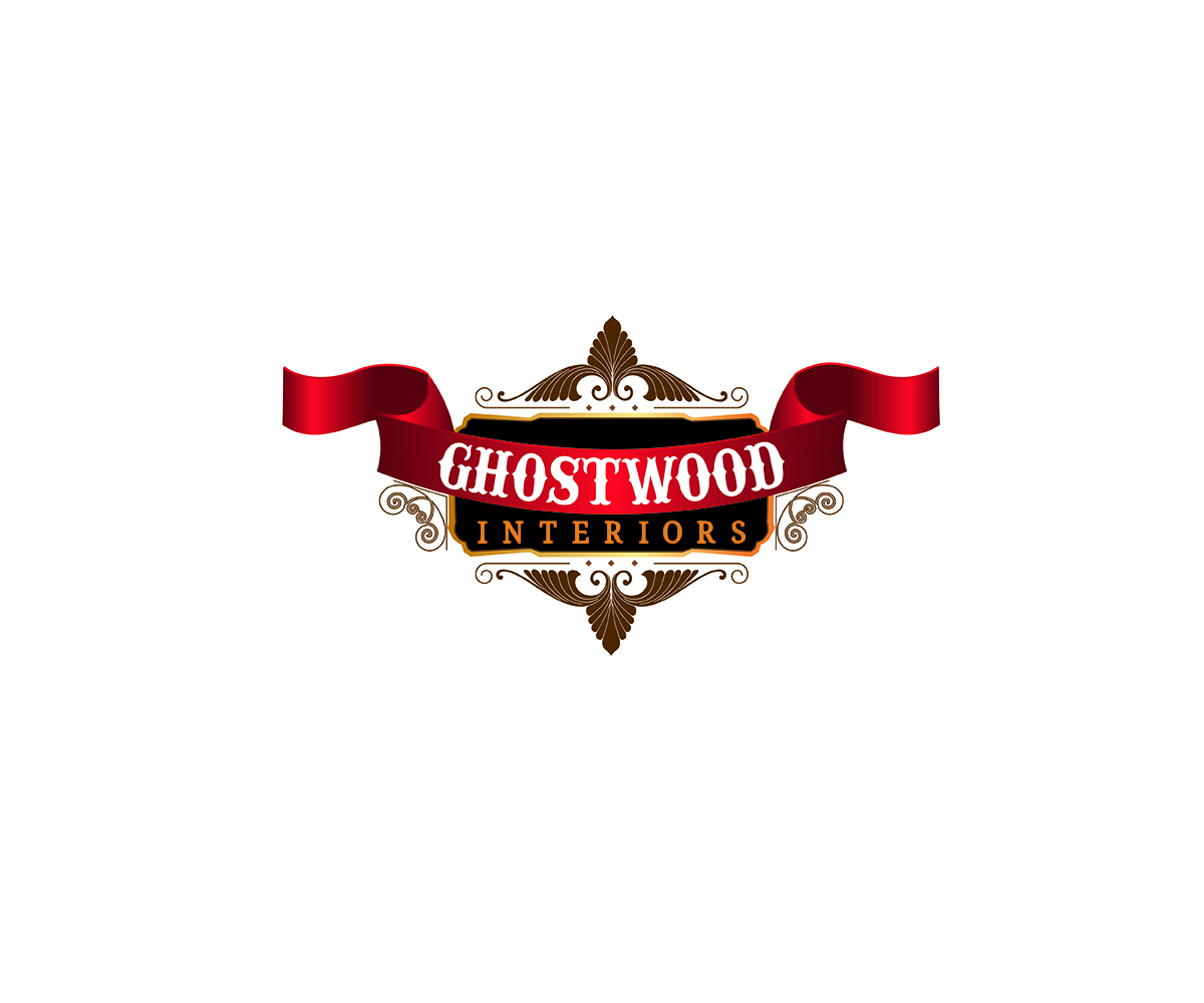 Logo Design by Curly Cat Lab for Ghostwood Interiors | Design #9533672