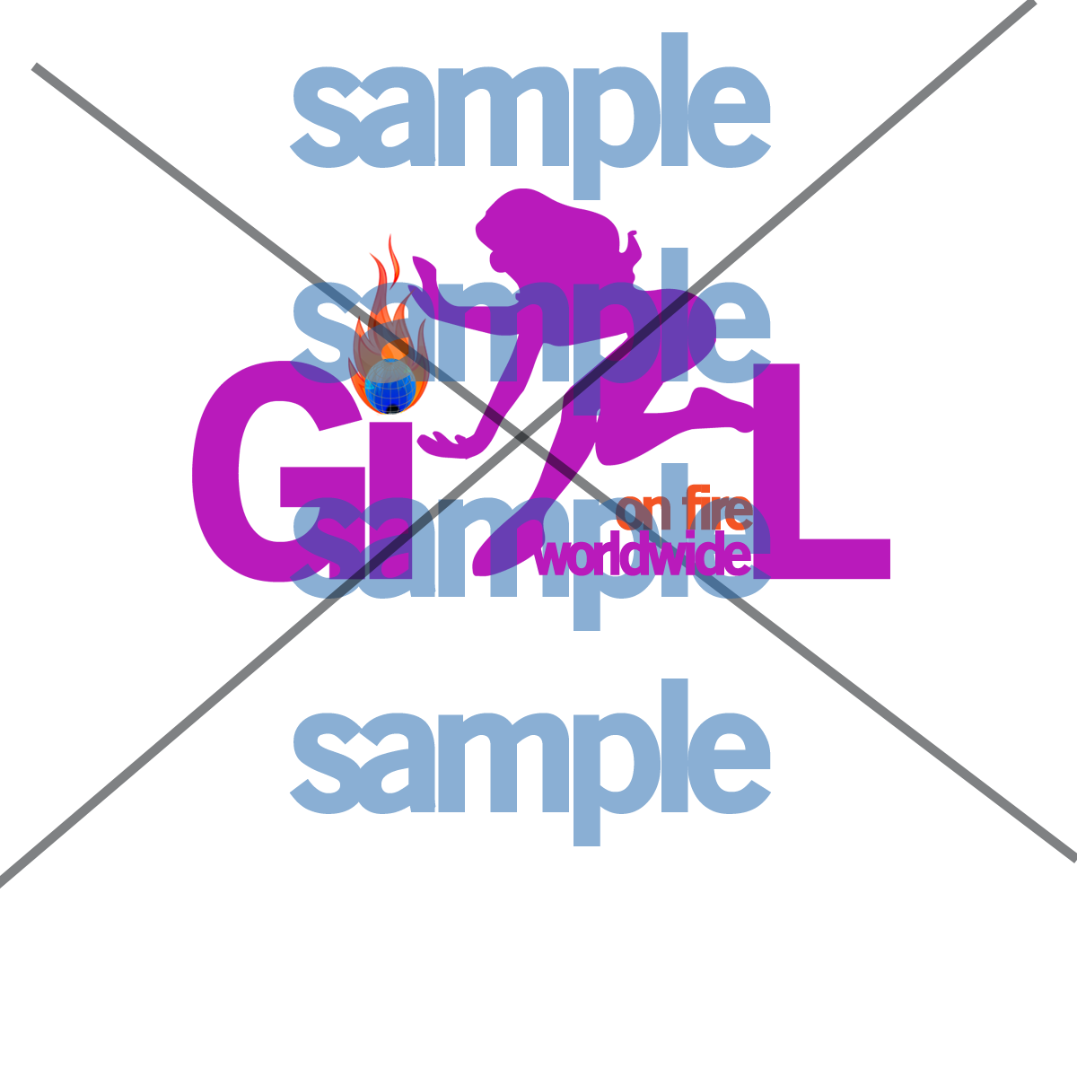 Diseño de Logo por AMPed Designs para Girl On Fire Worldwide LLC | Diseño #2026971