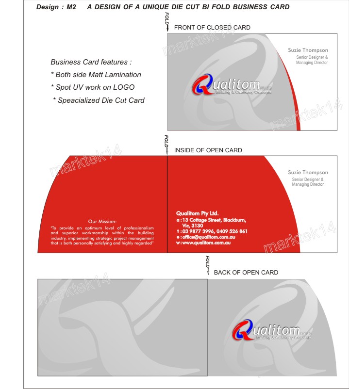 Visitenkarten-Design von marktek14 für dieses Projekt | Design #2042250