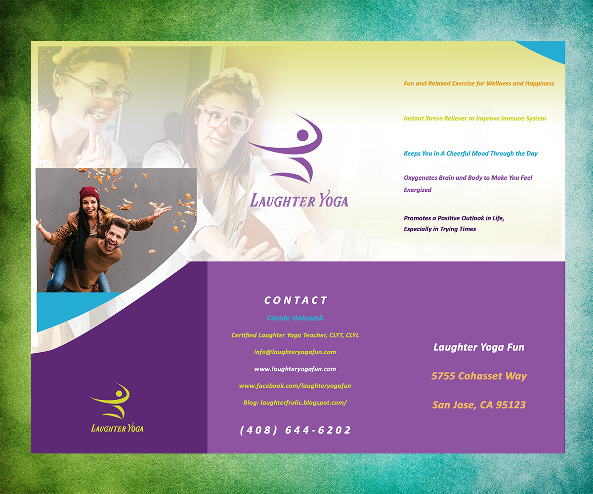 Diseño de Flyer por Agnes Bak para Laughter Yoga Fun | Diseño #9265806