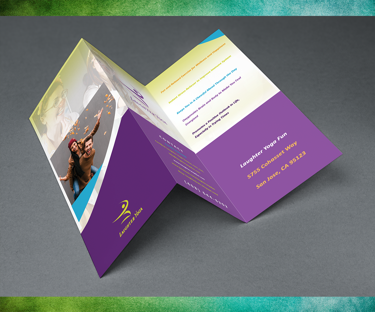 Diseño de Flyer por Agnes Bak para Laughter Yoga Fun | Diseño #9265812