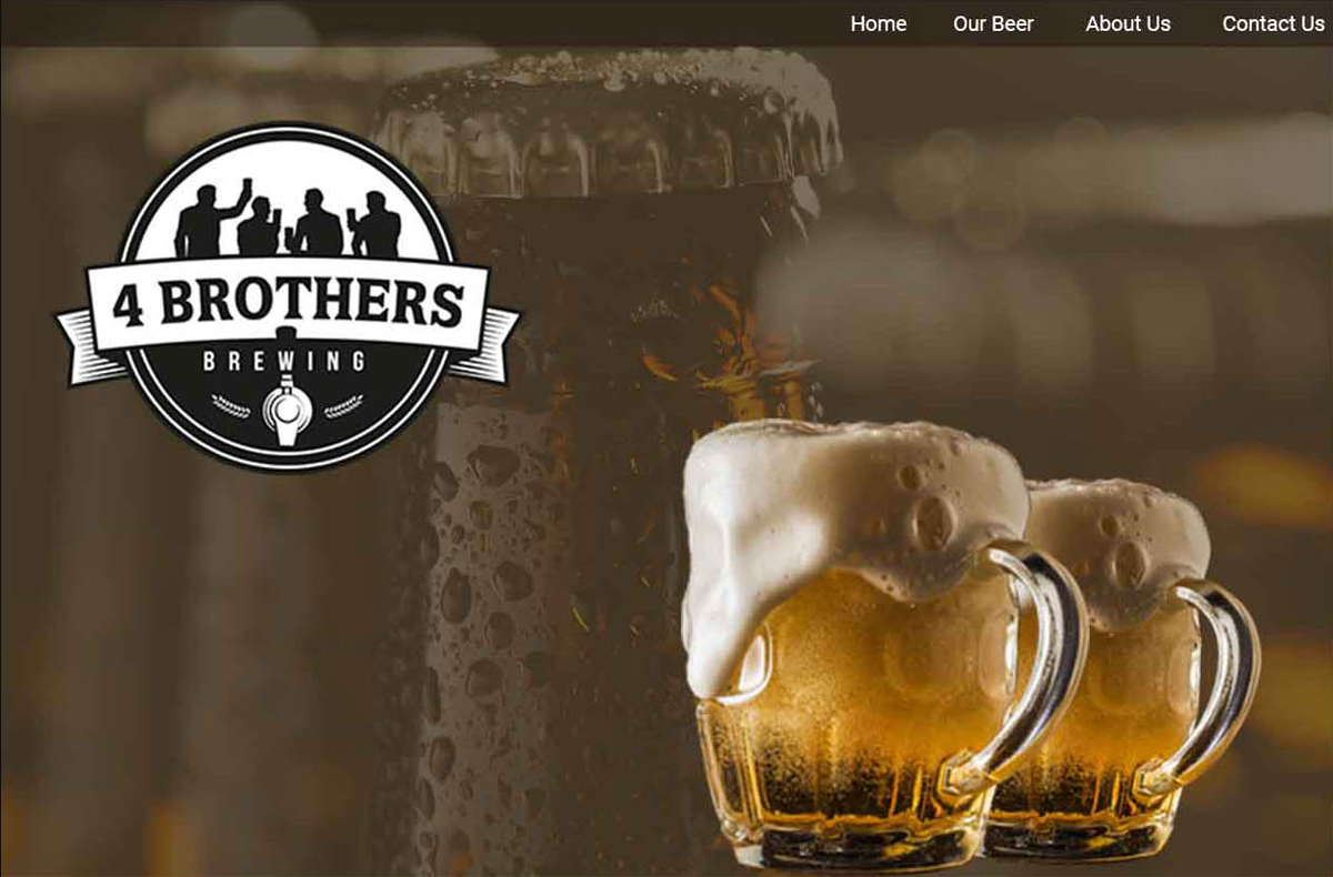 Web-Design von Jakrapat_l für 4 Brothers Brewing | Design #9270766