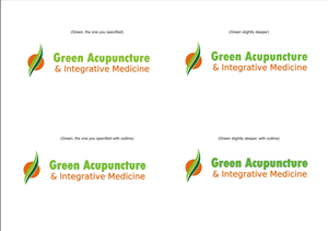 Diseño de Logo por Fusion Creatives para Green Acupuncture & Integrative Medicine | Diseño: #2094500