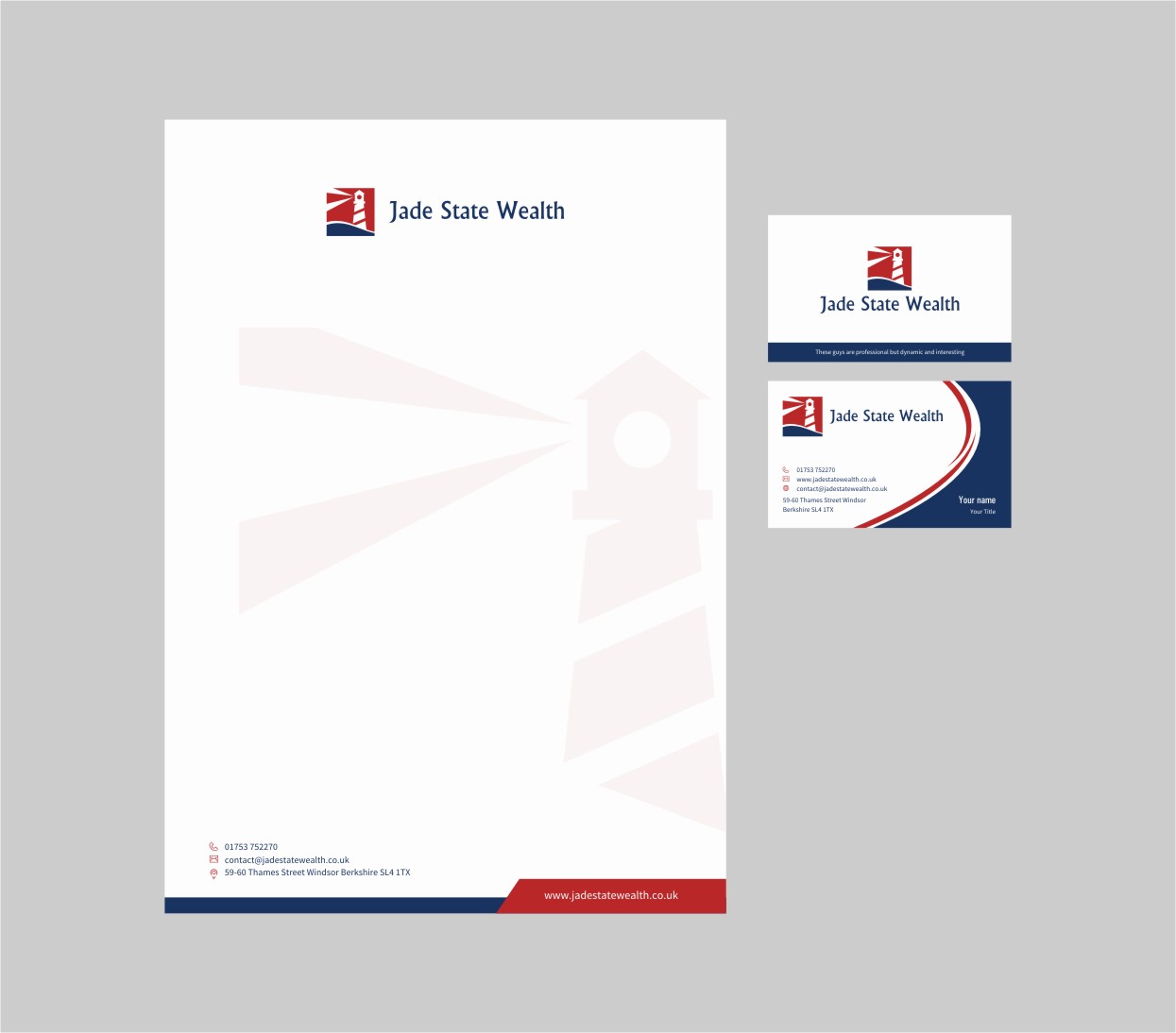 Stationery Design by INDIAN_Ashok for Jade State Wealth Limited | Design #9208865