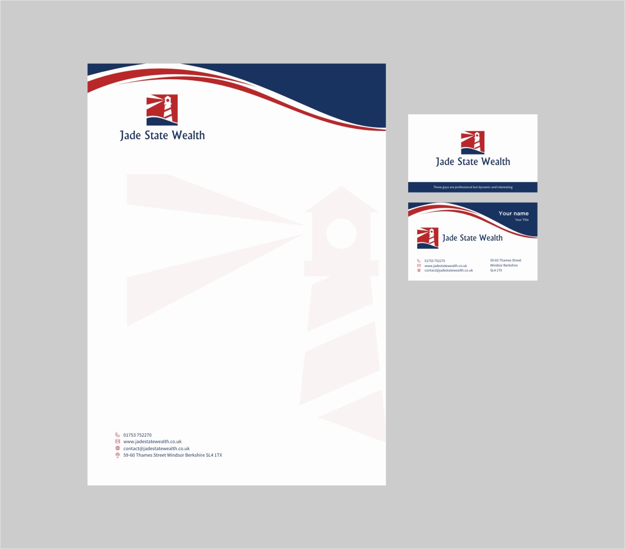 Stationery Design by INDIAN_Ashok for Jade State Wealth Limited | Design #9208866