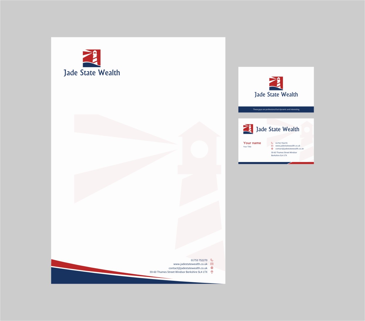 Schreibwaren-Design von INDIAN_Ashok für Jade State Wealth Limited | Design #9208868