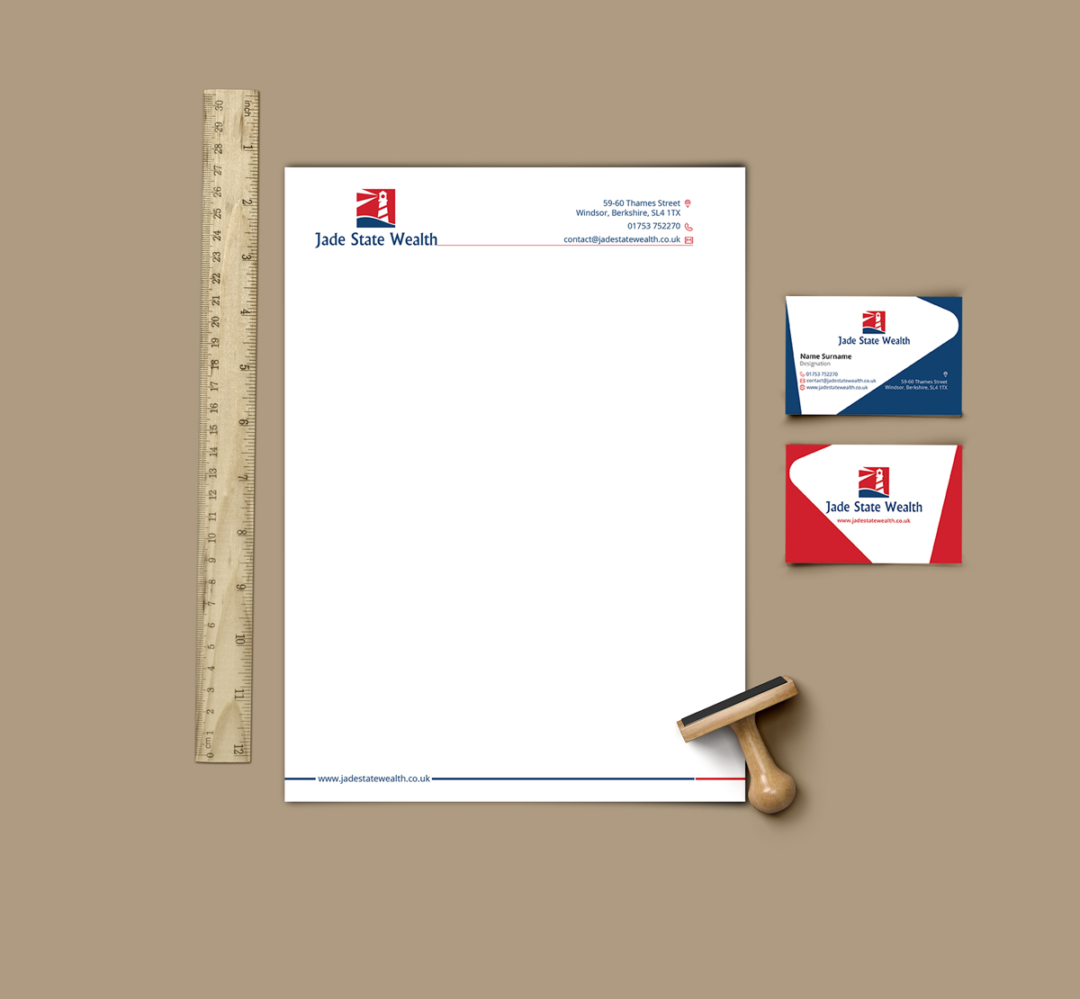 Stationery Design by MindCraft Design for Jade State Wealth Limited | Design #9238001