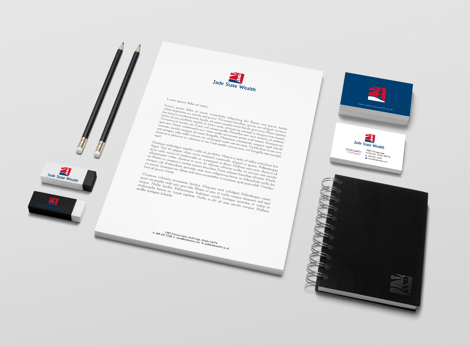 Stationery Design by chandrayaan.creative for Jade State Wealth Limited | Design #9226821