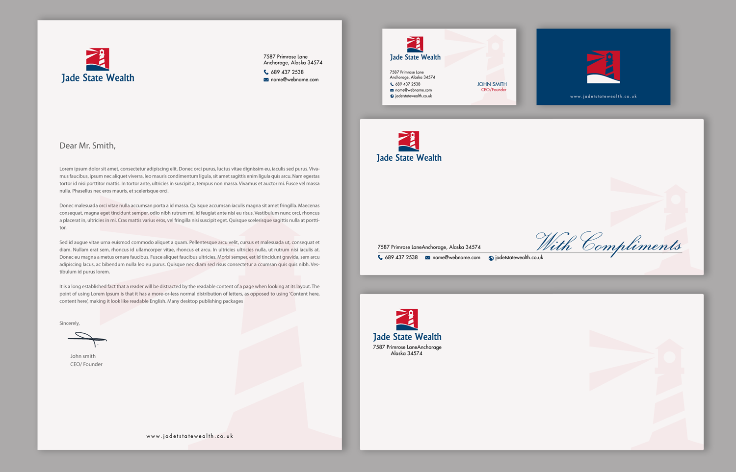 Stationery Design by chandrayaan.creative for Jade State Wealth Limited | Design #9226840