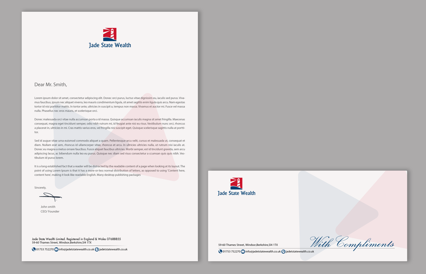 Design de Papeterie par chandrayaan.creative pour Jade State Wealth Limited | Design #9405049