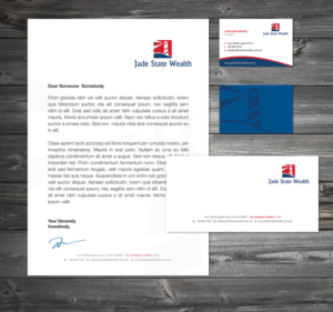 Stationery Design by Zoe Studio for Jade State Wealth Limited | Design #9224111