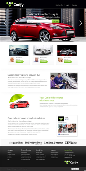 Web Design by pb for this project | Design: #2094633