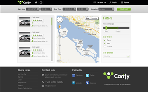 Website for peer to peer car sharing service | Web Design par Sbss