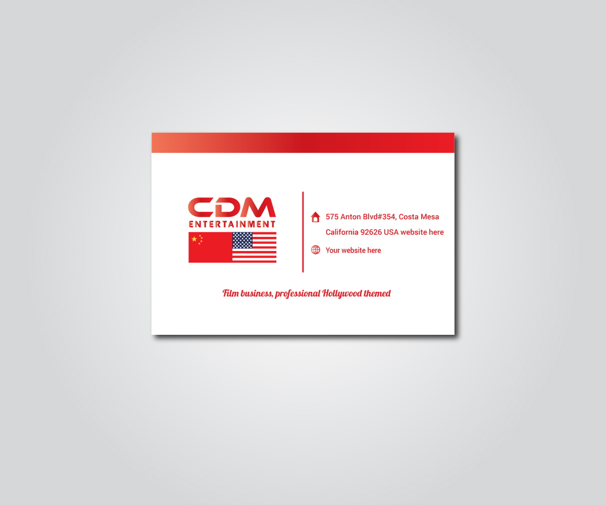 Business Card Design by yusrichanifnazarudin14 for CDM Entertainment | Design #9219117