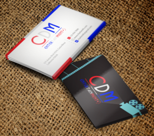 Business Card Design by primarydesigner2k9 for CDM Entertainment | Design #9221782