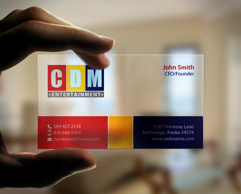 Business Card Design by chandrayaan.creative for CDM Entertainment | Design #9219468