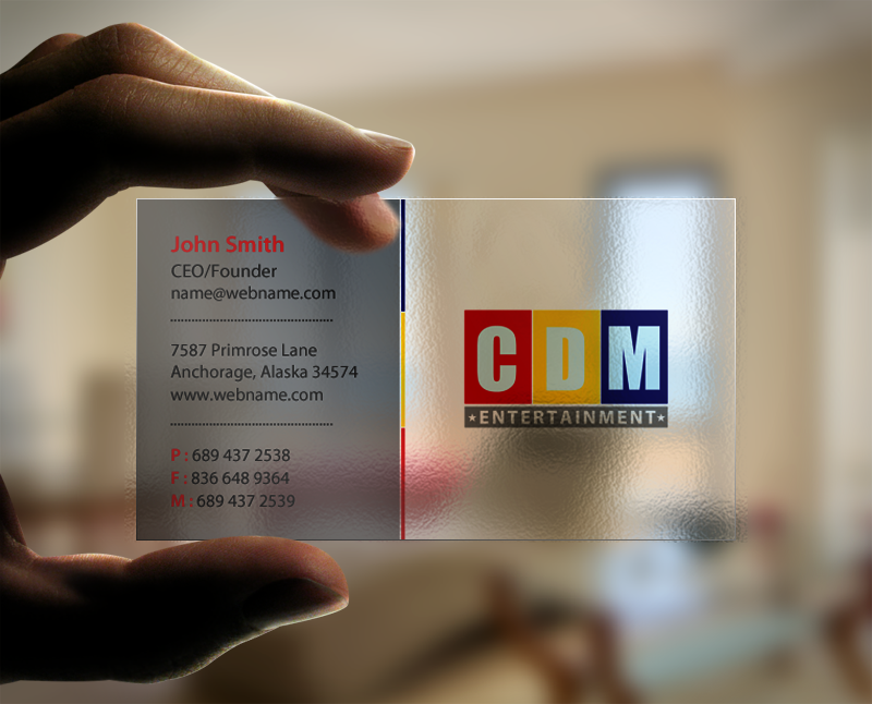 Business Card Design by chandrayaan.creative for CDM Entertainment | Design #9219472