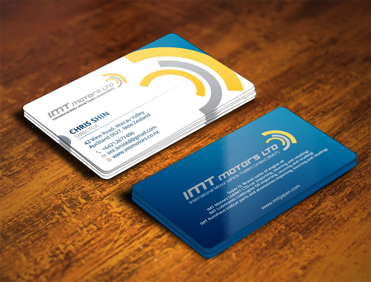 Visitenkarten-Design von Verified artistry (Design garden) für IMT Ltd | Design #9223255