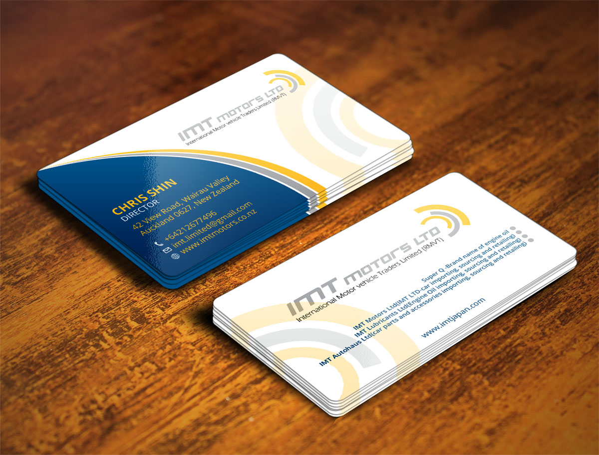 Visitenkarten-Design von Verified artistry (Design garden) für IMT Ltd | Design #9223259