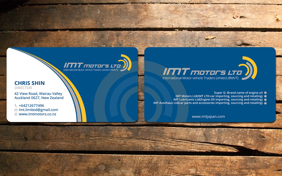 Business Card Design by Verified artistry (Design garden) for IMT Ltd | Design #9223262