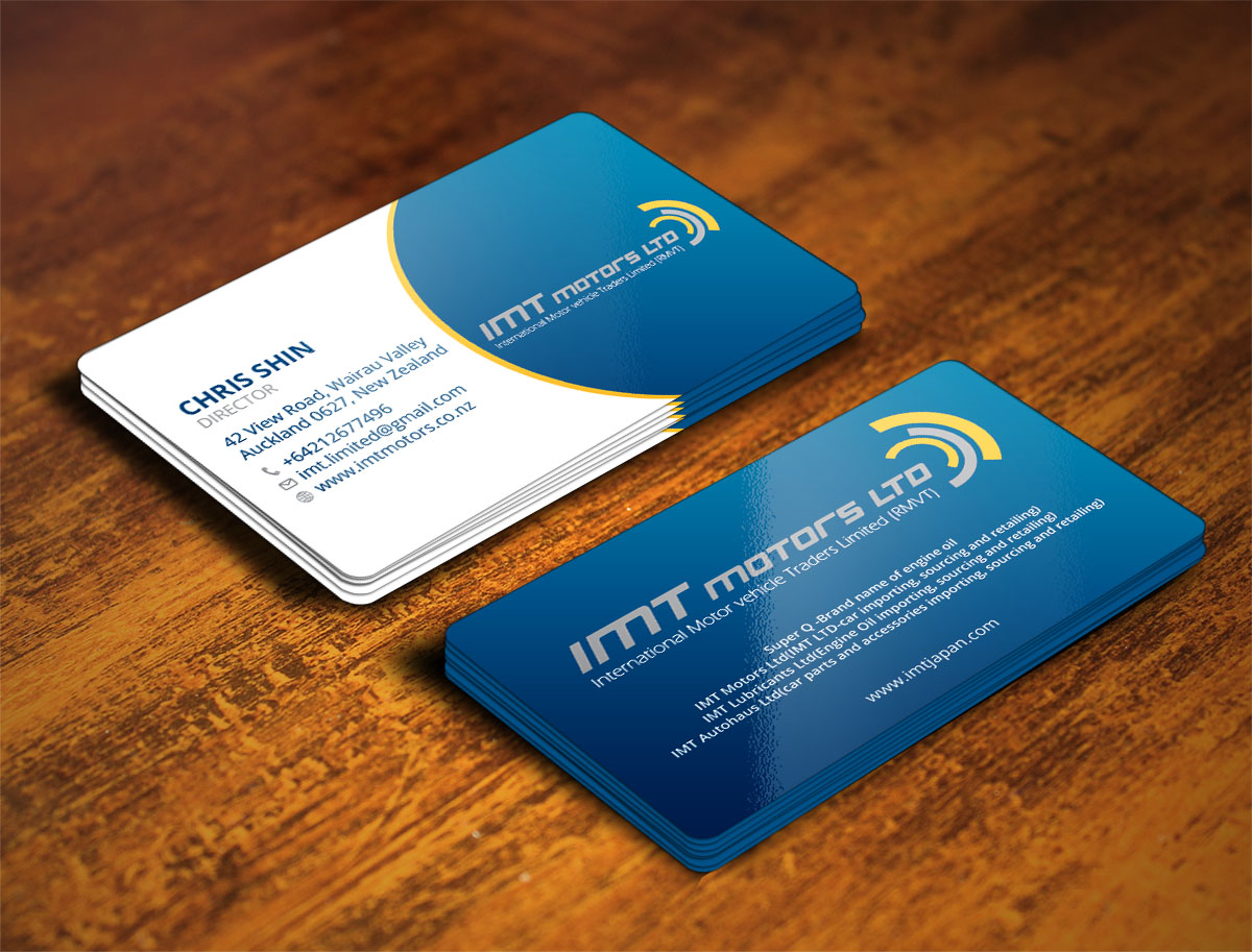 Visitenkarten-Design von Verified artistry (Design garden) für IMT Ltd | Design #9223270