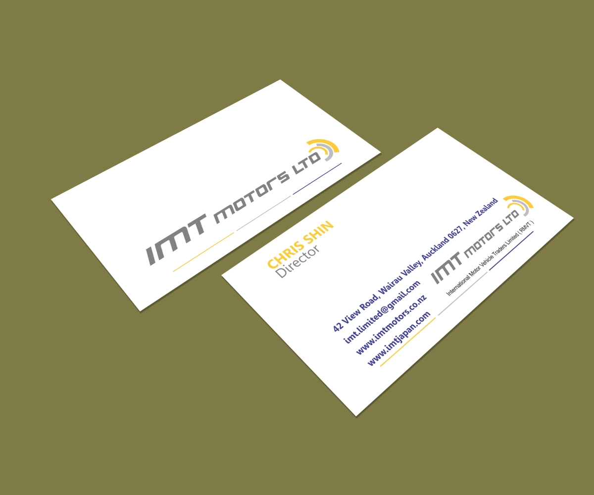 Business Card Design by matoshreedesign for IMT Ltd | Design #9266293