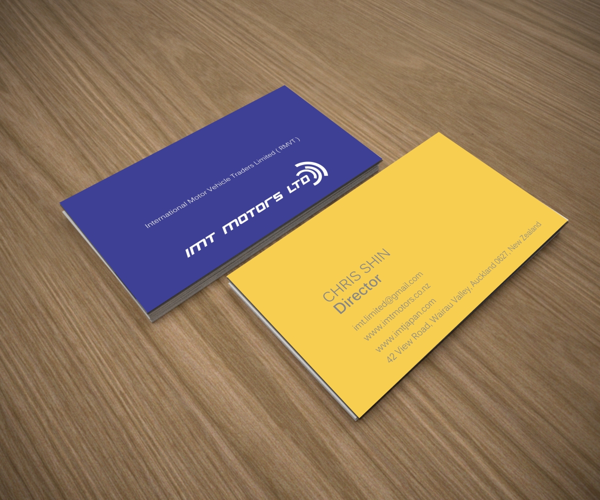 Business Card Design by matoshreedesign for IMT Ltd | Design #9266308