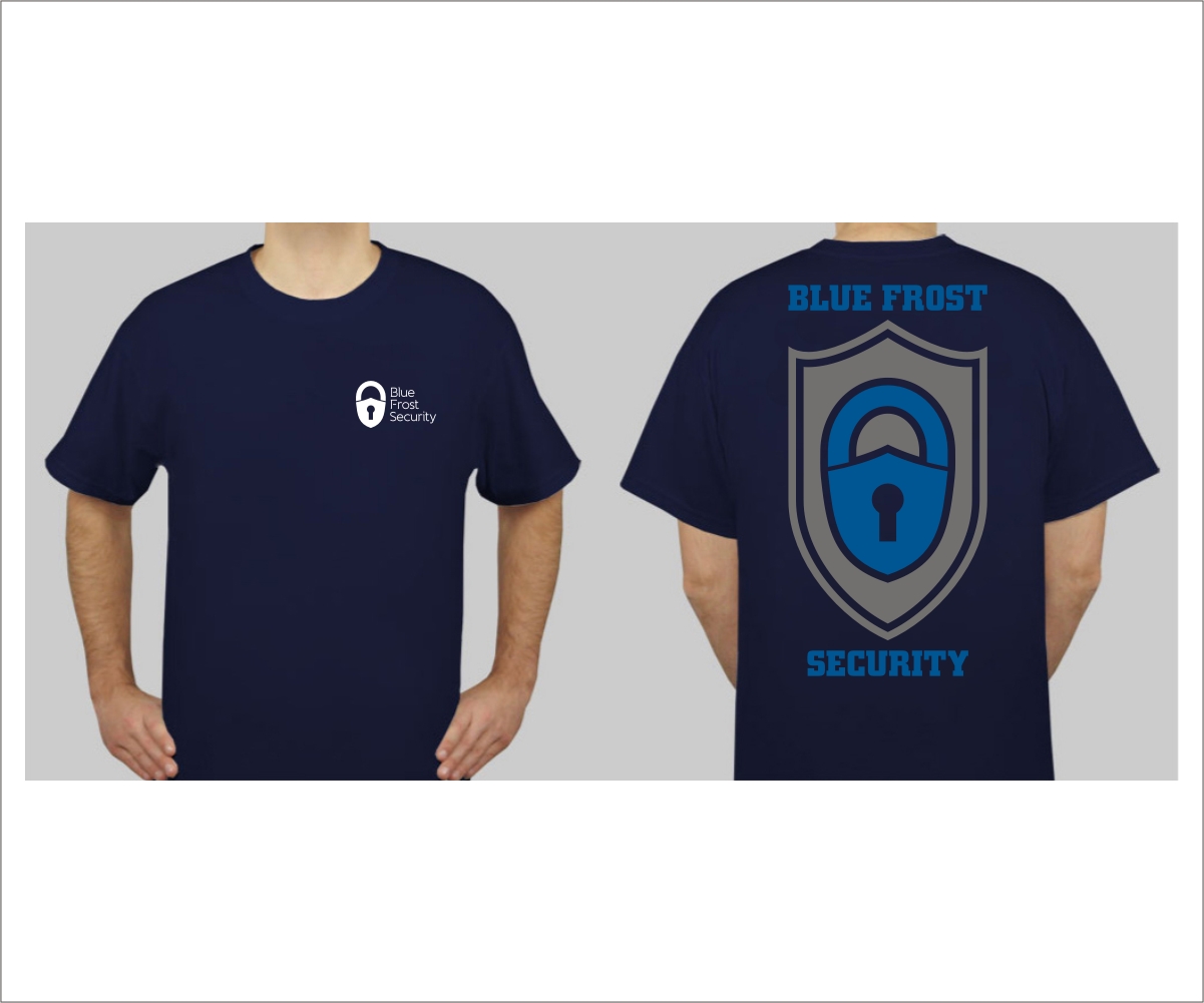 Diseño de Camiseta por Rox Art Design para Blue Frost Security GmbH | Diseño #9268317