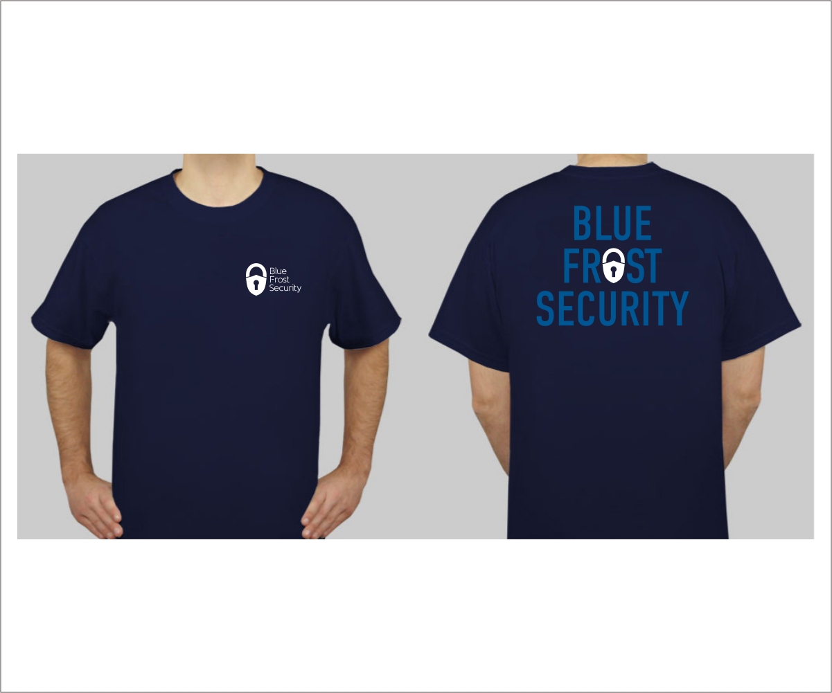 Design de T-shirt par Rox Art Design pour Blue Frost Security GmbH | Design #9311405