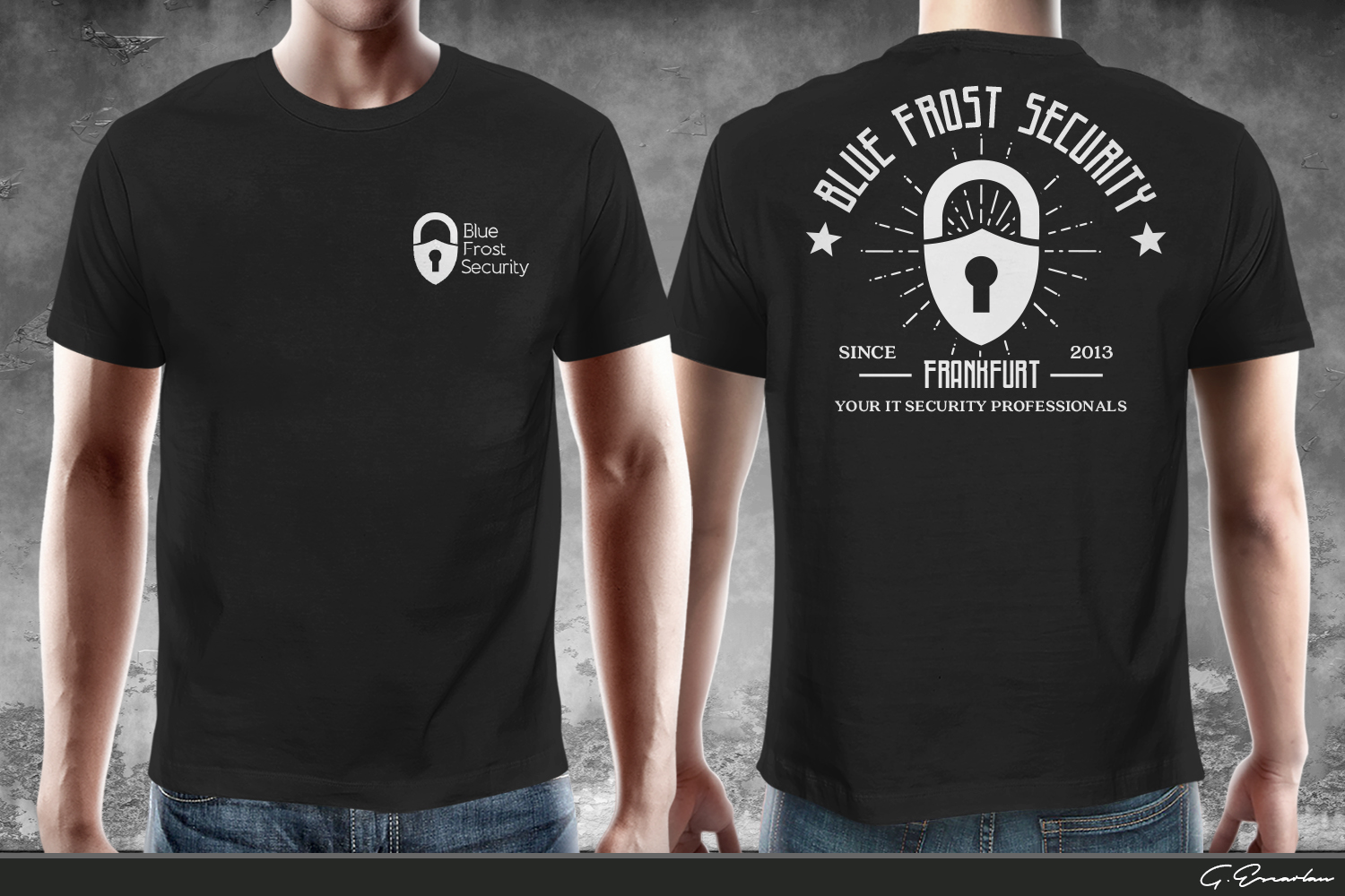 T-shirt Design by gekgrfx for Blue Frost Security GmbH | Design #9278264