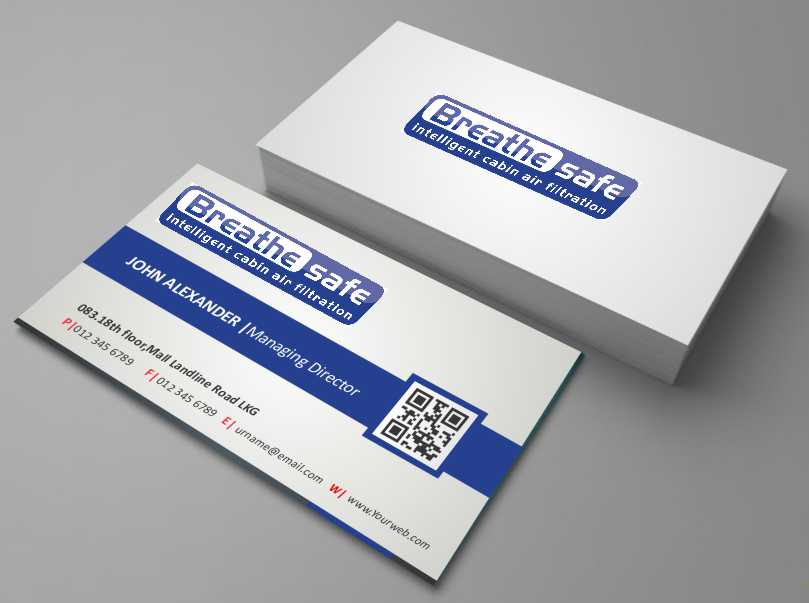 Business Card Design by AwsomeD for Breathesafe Pty Ltd | Design #9225280