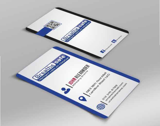 Visitenkarten-Design von AwsomeD für Breathesafe Pty Ltd | Design #9225283