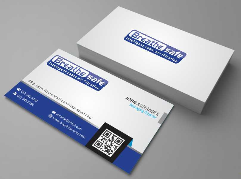 Diseño de Tarjeta de Presentación por AwsomeD para Breathesafe Pty Ltd | Diseño #9225287