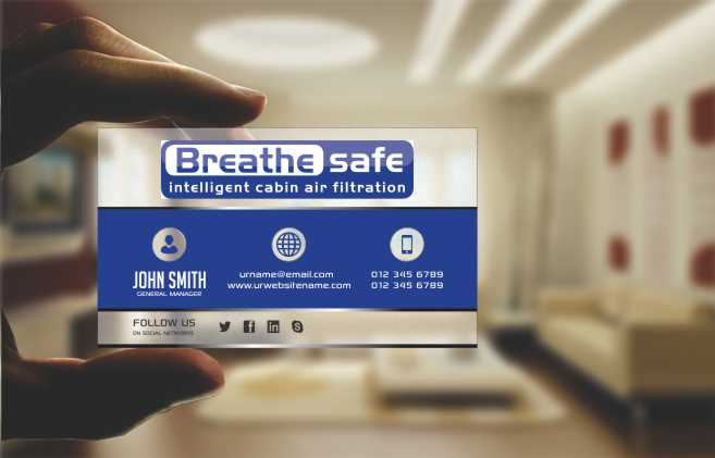 Business Card Design by AwsomeD for Breathesafe Pty Ltd | Design #9225291