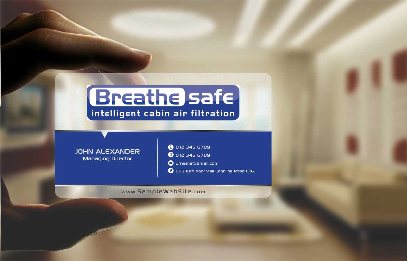 Business Card Design by szabist for Breathesafe Pty Ltd | Design #9225302