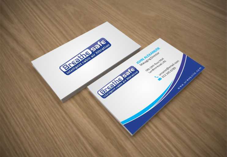 Diseño de Tarjeta de Presentación por szabist para Breathesafe Pty Ltd | Diseño #9225305