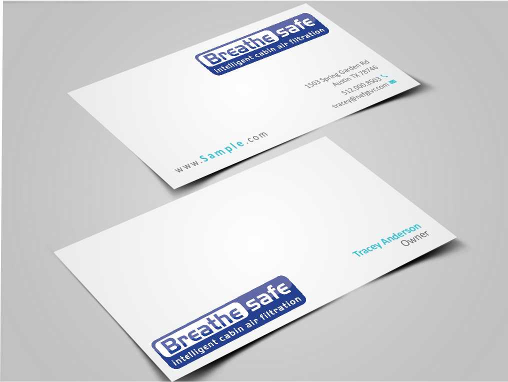 Diseño de Tarjeta de Presentación por szabist para Breathesafe Pty Ltd | Diseño #9225320