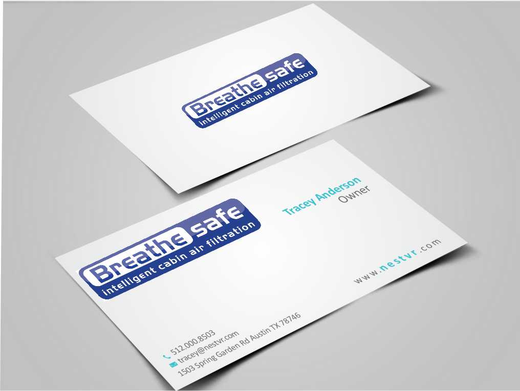 Diseño de Tarjeta de Presentación por szabist para Breathesafe Pty Ltd | Diseño #9225322