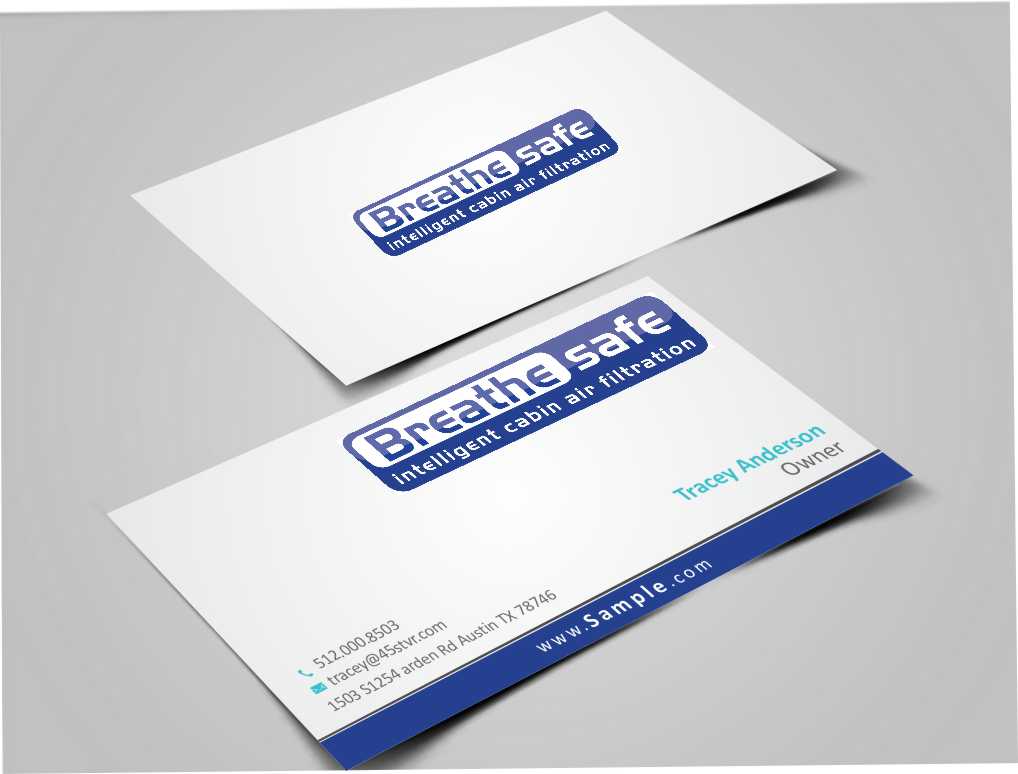 Diseño de Tarjeta de Presentación por szabist para Breathesafe Pty Ltd | Diseño #9225324
