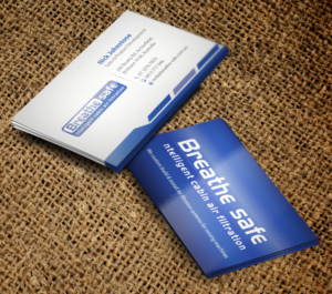 Business Card Design by primarydesigner2k9 for Breathesafe Pty Ltd | Design #9308777