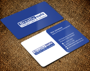 Visitenkarten-Design von Brand aid für Breathesafe Pty Ltd | Design: #9227067