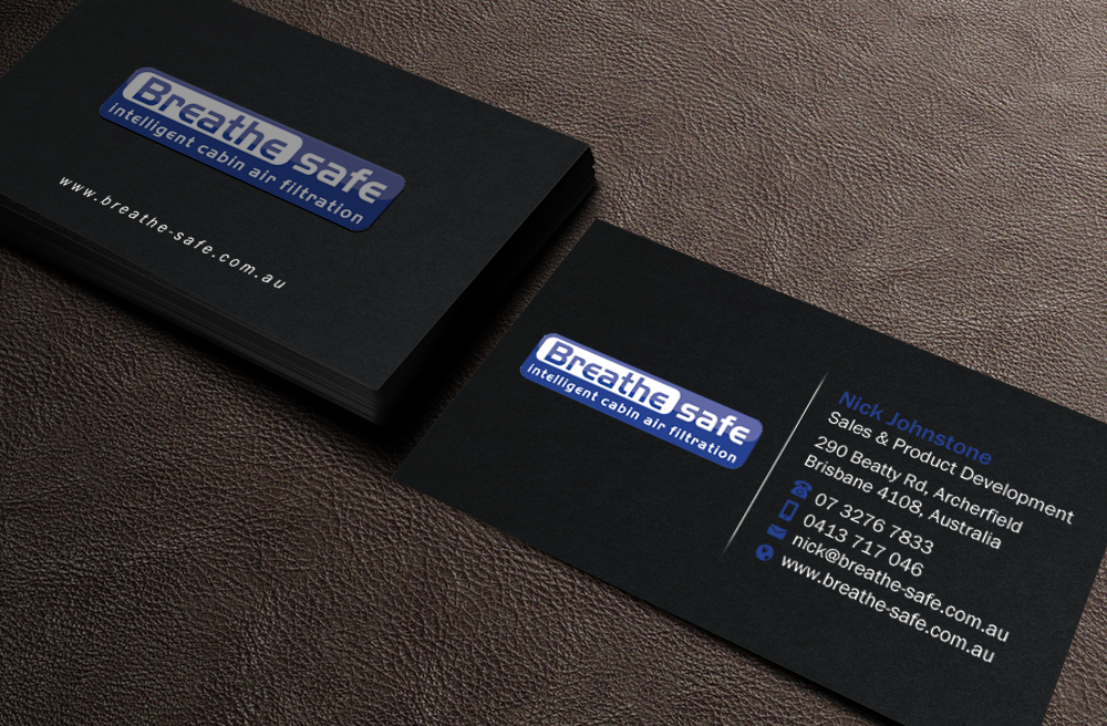 Design de Carte de Visite par Brand aid pour Breathesafe Pty Ltd | Design #9236150