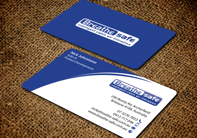 Design de Carte de Visite par chandrayaan.creative pour Breathesafe Pty Ltd | Design #9236120