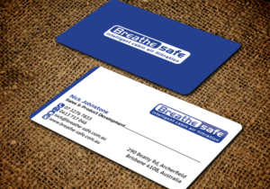 Visitenkarten-Design von chandrayaan.creative für Breathesafe Pty Ltd | Design: #9236132