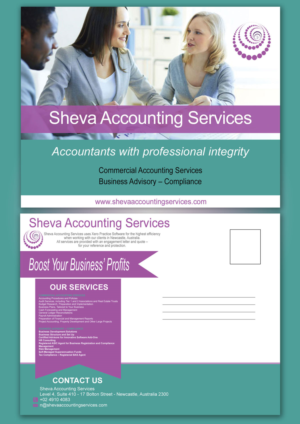 Design de Carte Postale par leuchi pour Sheva Accounting Services | Design : #9250067