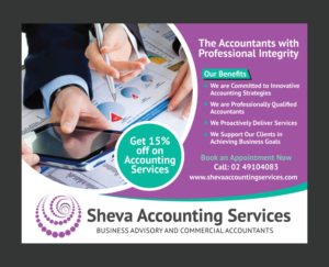 Design de Carte Postale par rkailas pour Sheva Accounting Services | Design : #9248997