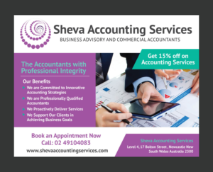Design de Carte Postale par rkailas pour Sheva Accounting Services | Design : #9249233