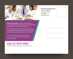 Design de Carte Postale par rkailas pour Sheva Accounting Services | Design : #9278531