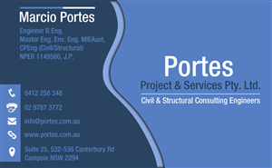 Business Card Design by Chinmayees for Portes Project and Services | Design: #2047680
