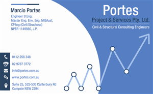 Business Card Design by Chinmayees for Portes Project and Services | Design: #2052129
